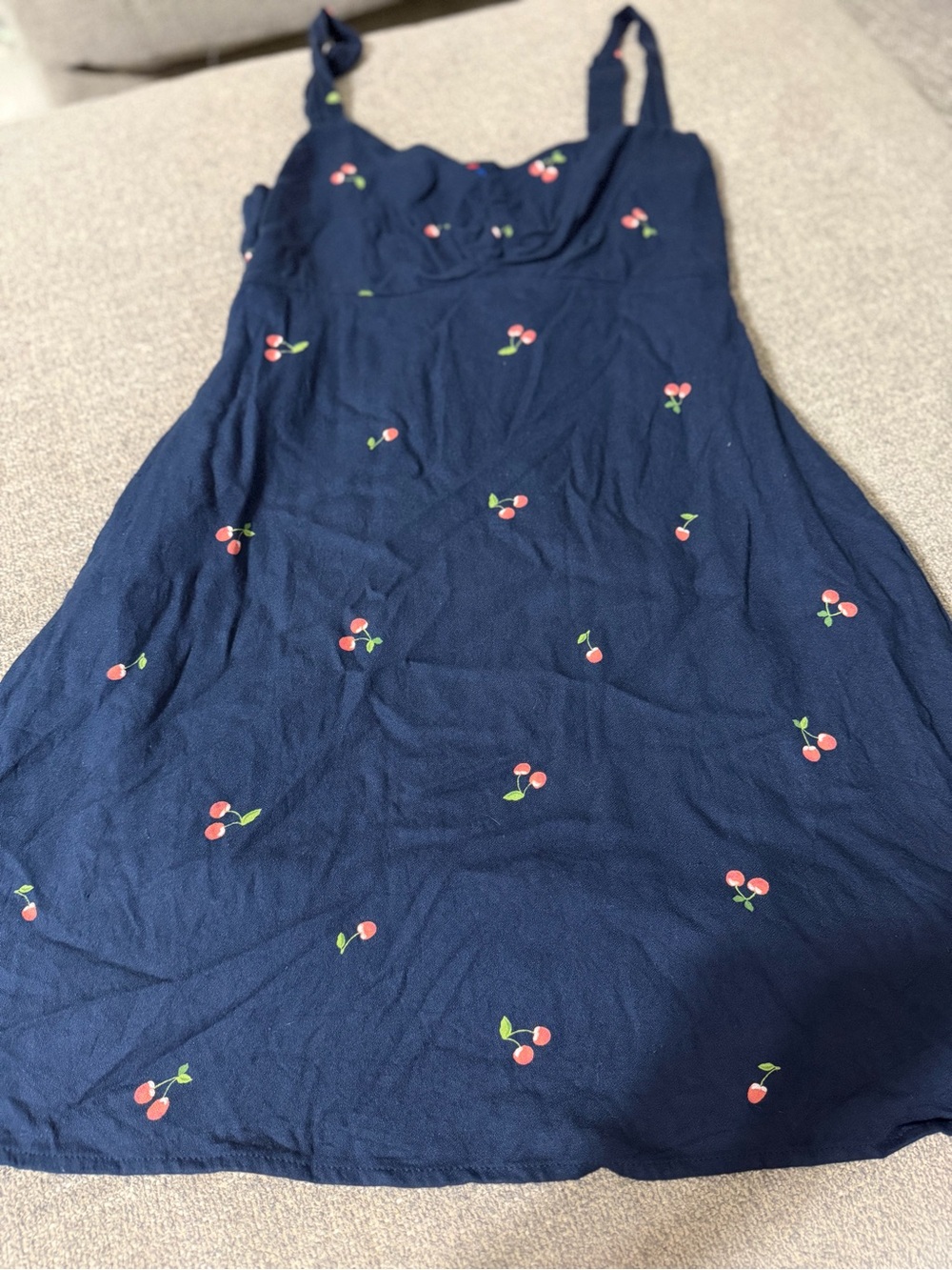 Old Navy Navy Sundress with Cherry Print